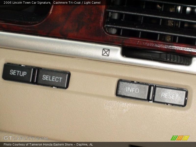 Cashmere Tri-Coat / Light Camel 2006 Lincoln Town Car Signature
