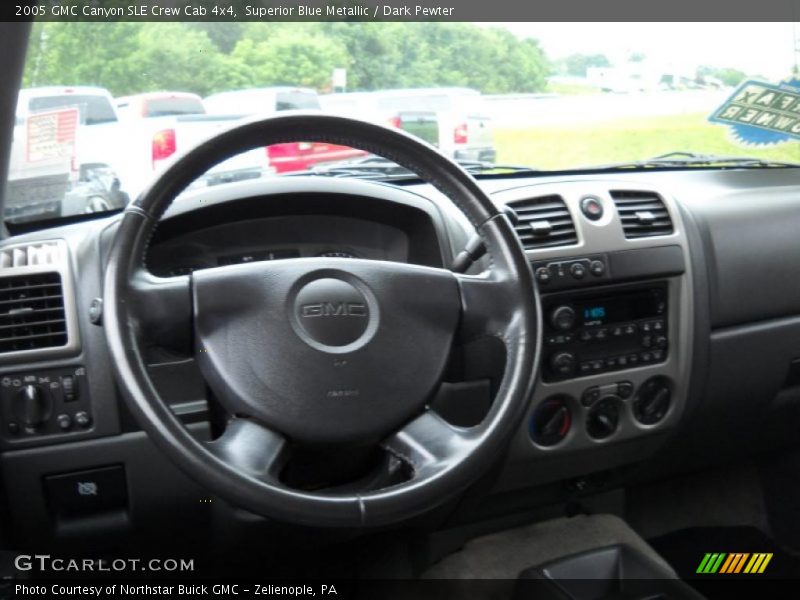 Superior Blue Metallic / Dark Pewter 2005 GMC Canyon SLE Crew Cab 4x4