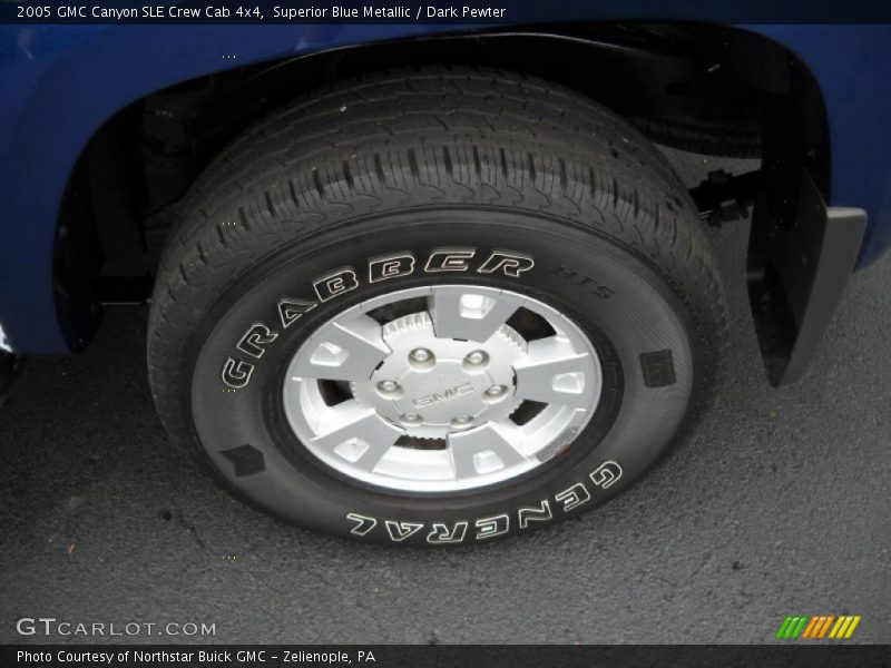 Superior Blue Metallic / Dark Pewter 2005 GMC Canyon SLE Crew Cab 4x4
