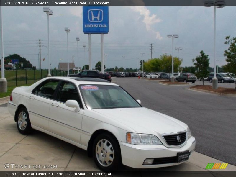 Premium White Pearl / Parchment 2003 Acura RL 3.5 Sedan