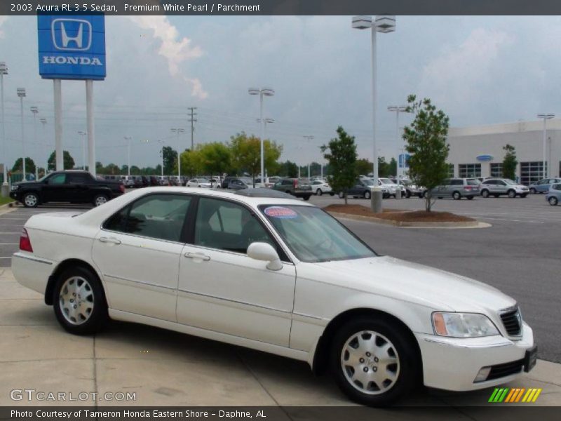 Premium White Pearl / Parchment 2003 Acura RL 3.5 Sedan