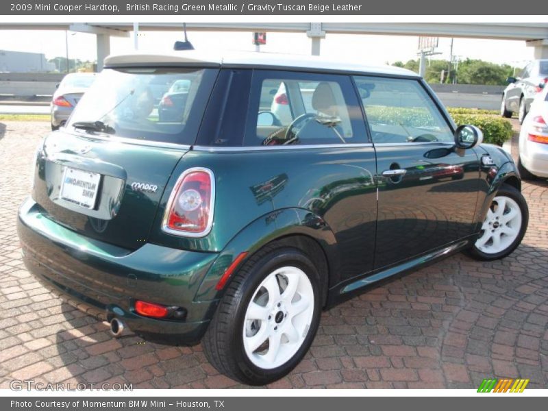 British Racing Green Metallic / Gravity Tuscan Beige Leather 2009 Mini Cooper Hardtop