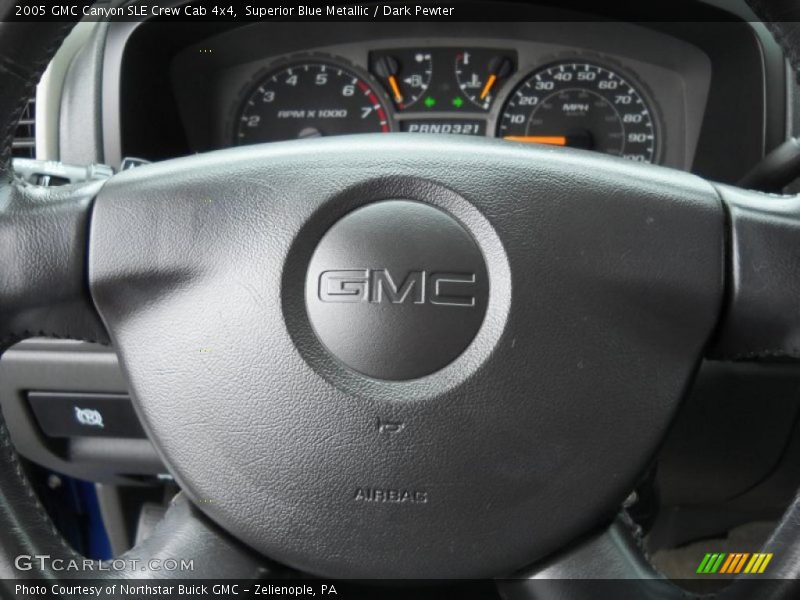 Superior Blue Metallic / Dark Pewter 2005 GMC Canyon SLE Crew Cab 4x4