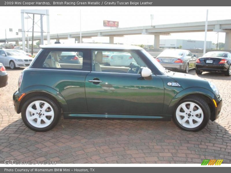 British Racing Green Metallic / Gravity Tuscan Beige Leather 2009 Mini Cooper Hardtop