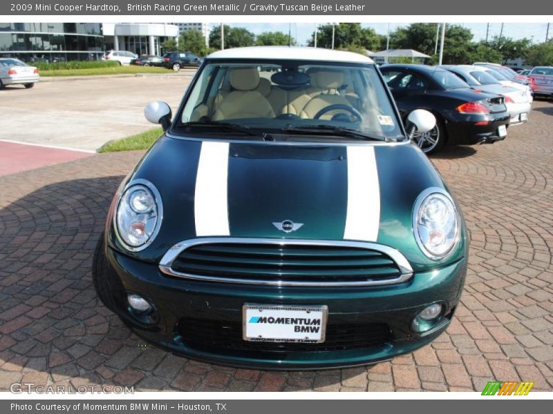 British Racing Green Metallic / Gravity Tuscan Beige Leather 2009 Mini Cooper Hardtop