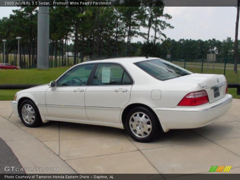 Premium White Pearl / Parchment 2003 Acura RL 3.5 Sedan