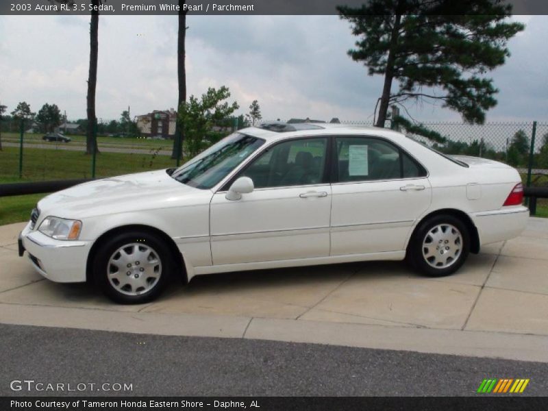 Premium White Pearl / Parchment 2003 Acura RL 3.5 Sedan