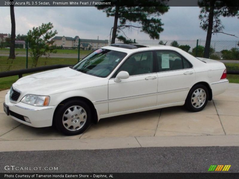 Premium White Pearl / Parchment 2003 Acura RL 3.5 Sedan