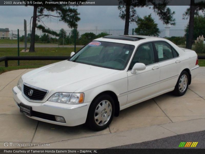 Premium White Pearl / Parchment 2003 Acura RL 3.5 Sedan
