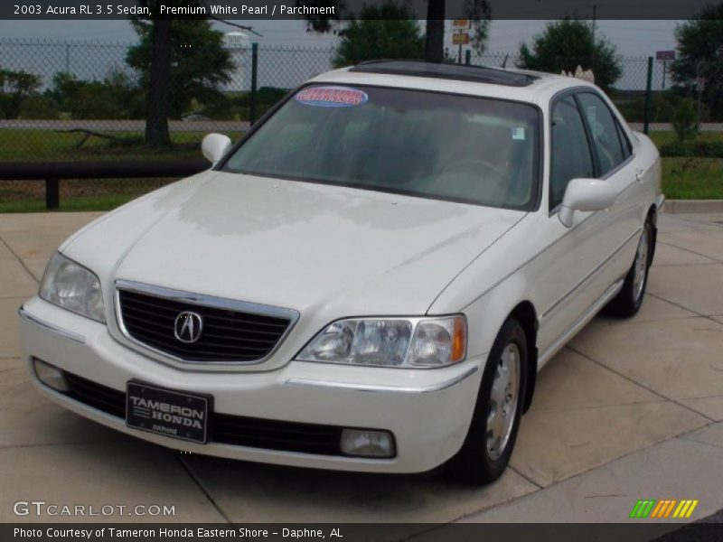 Premium White Pearl / Parchment 2003 Acura RL 3.5 Sedan