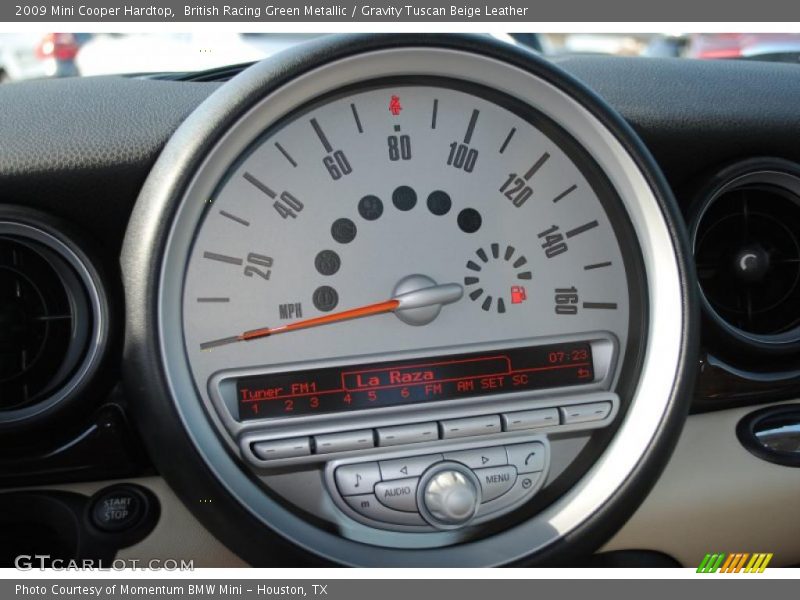 British Racing Green Metallic / Gravity Tuscan Beige Leather 2009 Mini Cooper Hardtop