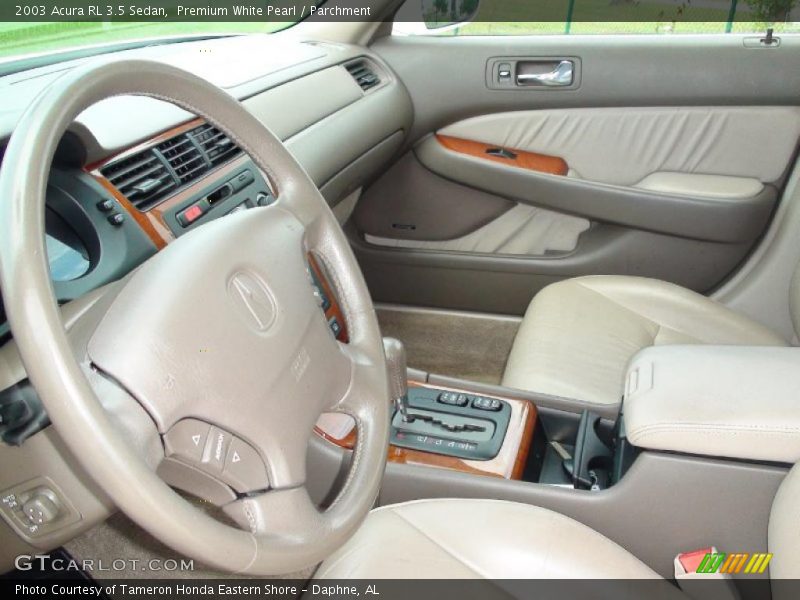 Premium White Pearl / Parchment 2003 Acura RL 3.5 Sedan