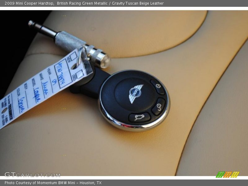 British Racing Green Metallic / Gravity Tuscan Beige Leather 2009 Mini Cooper Hardtop