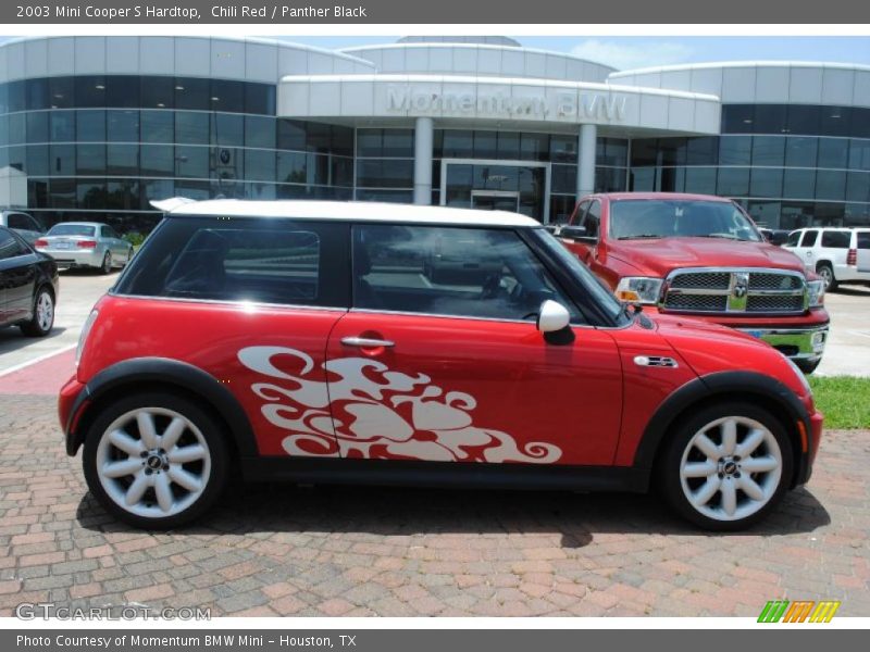 Chili Red / Panther Black 2003 Mini Cooper S Hardtop