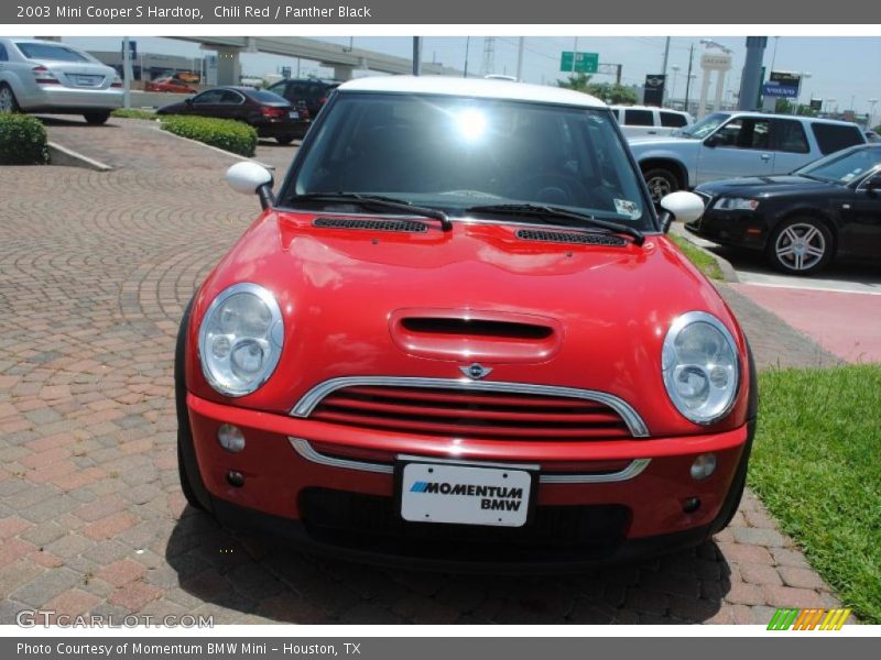 Chili Red / Panther Black 2003 Mini Cooper S Hardtop
