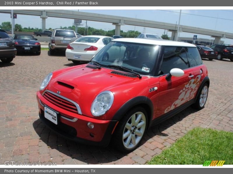 Chili Red / Panther Black 2003 Mini Cooper S Hardtop