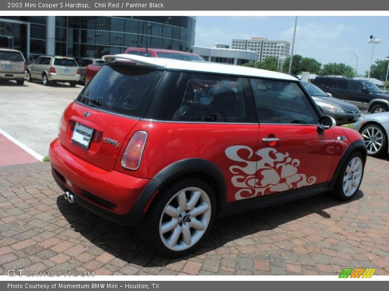 Chili Red / Panther Black 2003 Mini Cooper S Hardtop