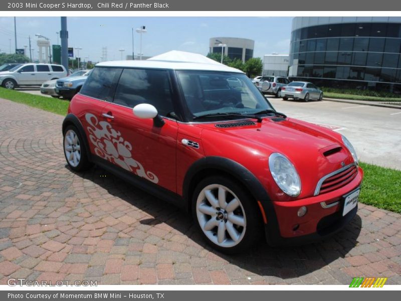 Chili Red / Panther Black 2003 Mini Cooper S Hardtop
