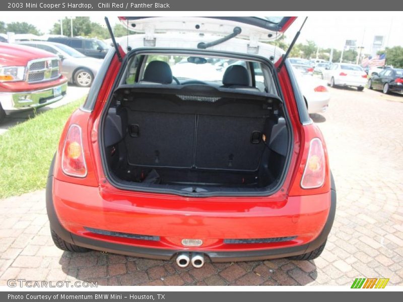 Chili Red / Panther Black 2003 Mini Cooper S Hardtop