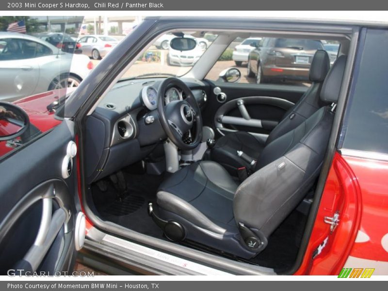Chili Red / Panther Black 2003 Mini Cooper S Hardtop