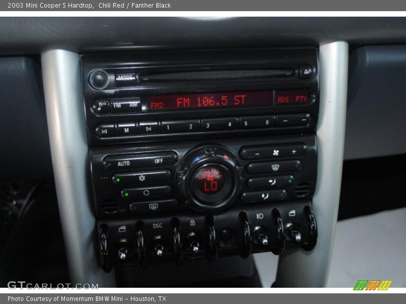 Chili Red / Panther Black 2003 Mini Cooper S Hardtop