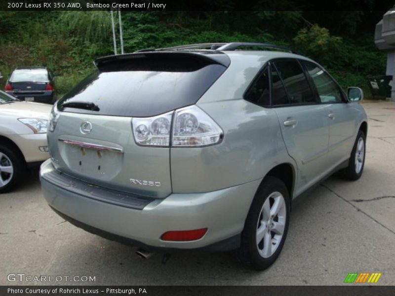 Bamboo Green Pearl / Ivory 2007 Lexus RX 350 AWD