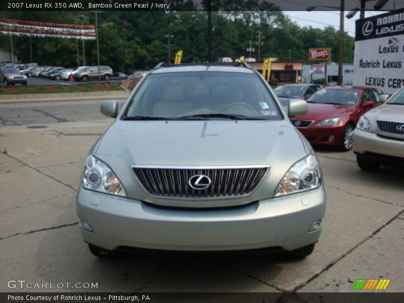 Bamboo Green Pearl / Ivory 2007 Lexus RX 350 AWD