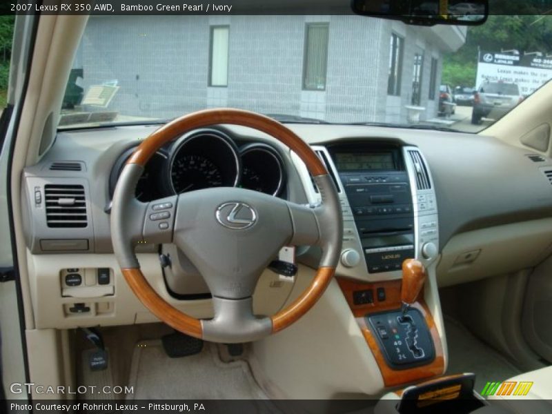 Bamboo Green Pearl / Ivory 2007 Lexus RX 350 AWD