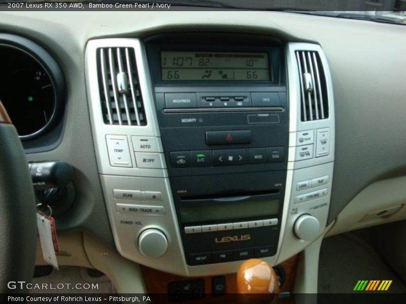 Bamboo Green Pearl / Ivory 2007 Lexus RX 350 AWD
