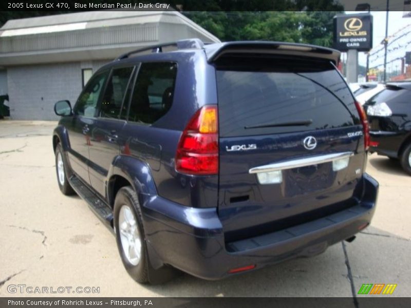 Blue Meridian Pearl / Dark Gray 2005 Lexus GX 470