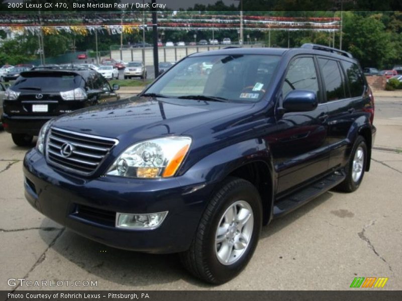 Blue Meridian Pearl / Dark Gray 2005 Lexus GX 470