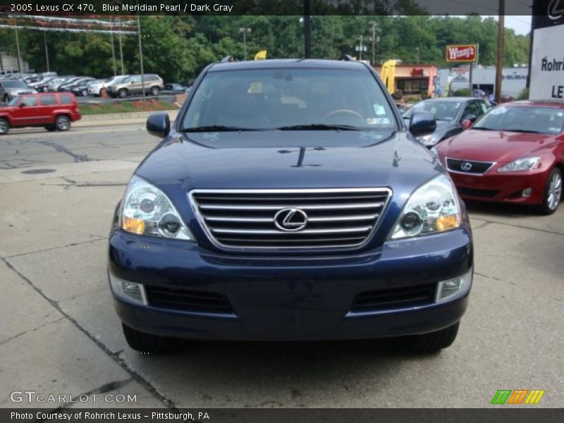 Blue Meridian Pearl / Dark Gray 2005 Lexus GX 470