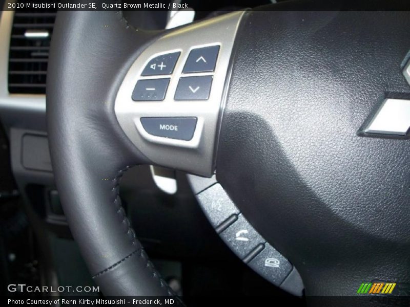 Quartz Brown Metallic / Black 2010 Mitsubishi Outlander SE