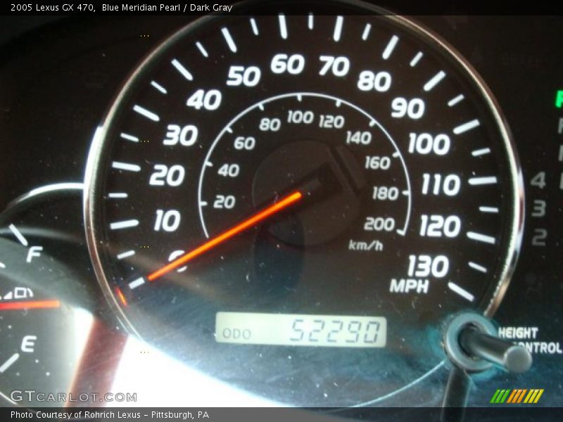 Blue Meridian Pearl / Dark Gray 2005 Lexus GX 470