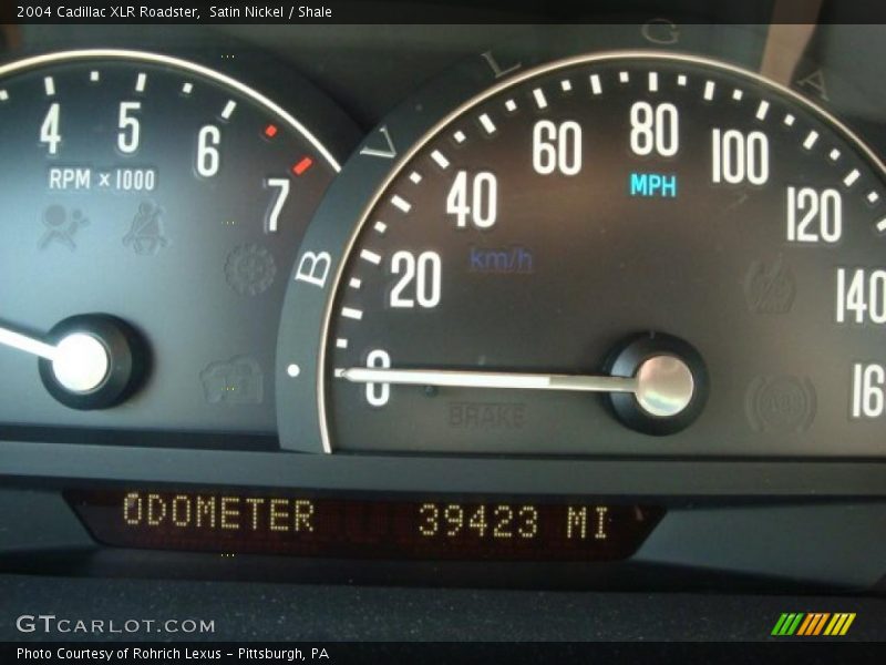 Satin Nickel / Shale 2004 Cadillac XLR Roadster