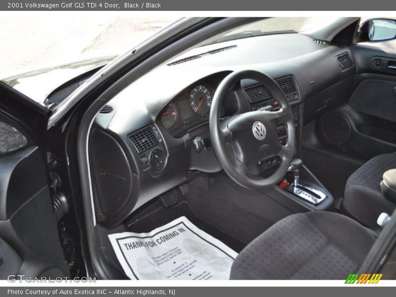 Black / Black 2001 Volkswagen Golf GLS TDI 4 Door