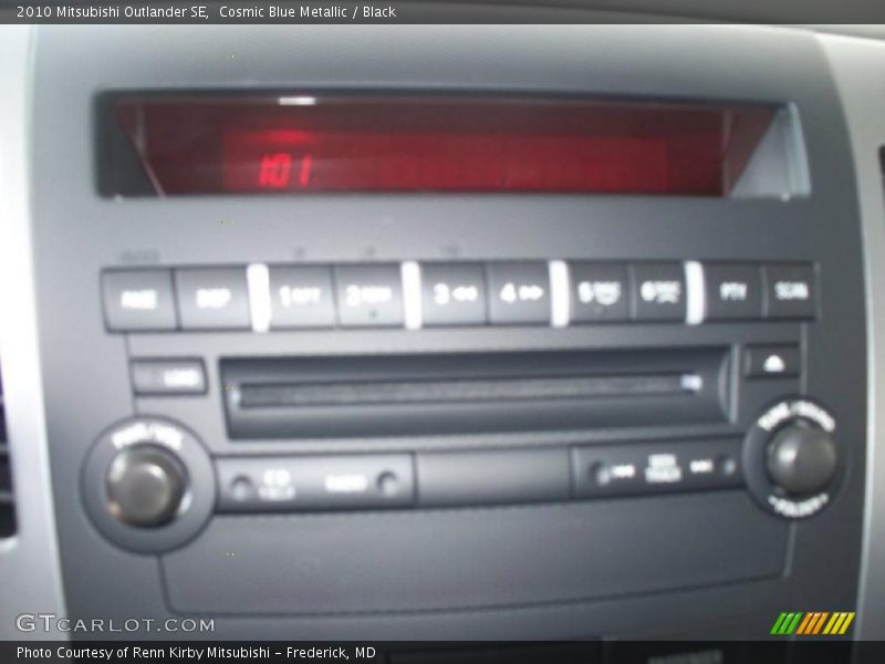 Cosmic Blue Metallic / Black 2010 Mitsubishi Outlander SE