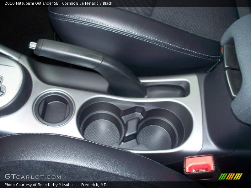 Cosmic Blue Metallic / Black 2010 Mitsubishi Outlander SE