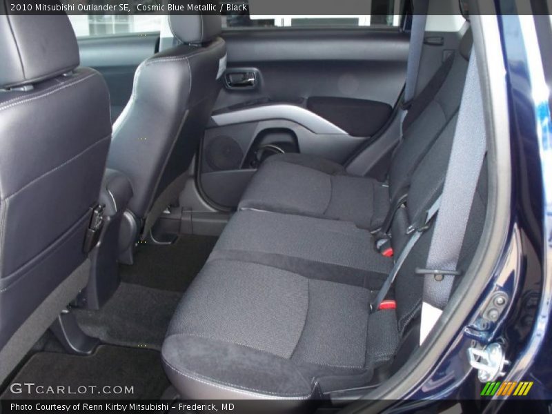 Cosmic Blue Metallic / Black 2010 Mitsubishi Outlander SE