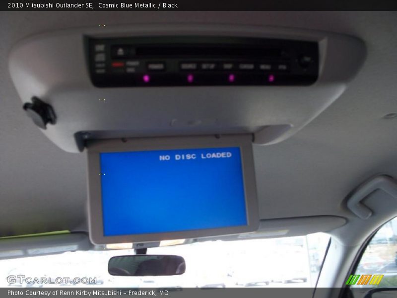 Cosmic Blue Metallic / Black 2010 Mitsubishi Outlander SE