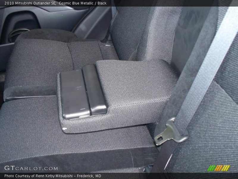 Cosmic Blue Metallic / Black 2010 Mitsubishi Outlander SE