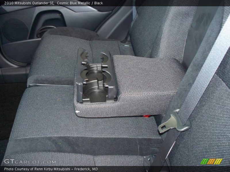 Cosmic Blue Metallic / Black 2010 Mitsubishi Outlander SE