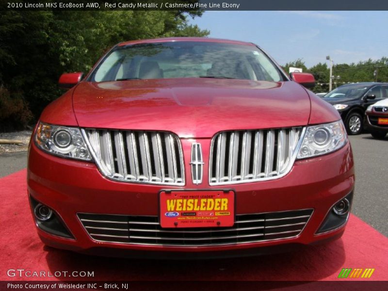 Red Candy Metallic / Cashmere/Fine Line Ebony 2010 Lincoln MKS EcoBoost AWD