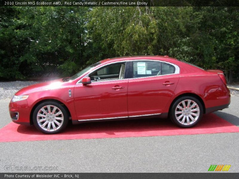 Red Candy Metallic / Cashmere/Fine Line Ebony 2010 Lincoln MKS EcoBoost AWD