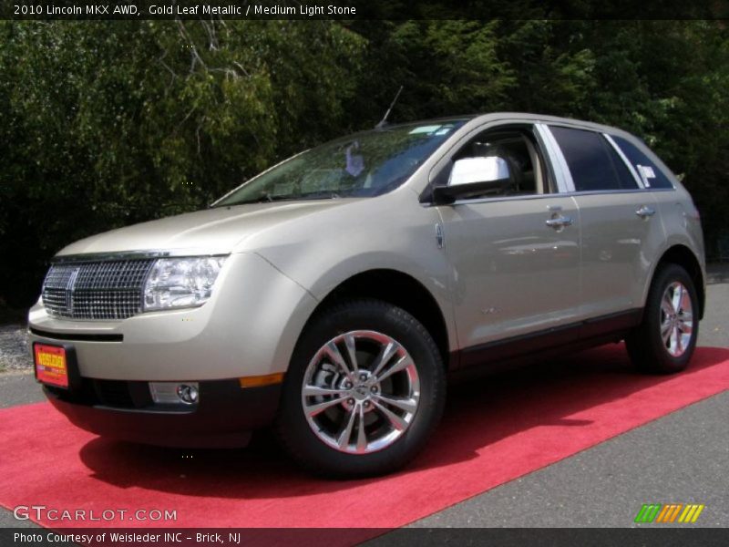 Gold Leaf Metallic / Medium Light Stone 2010 Lincoln MKX AWD
