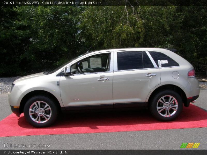 Gold Leaf Metallic / Medium Light Stone 2010 Lincoln MKX AWD