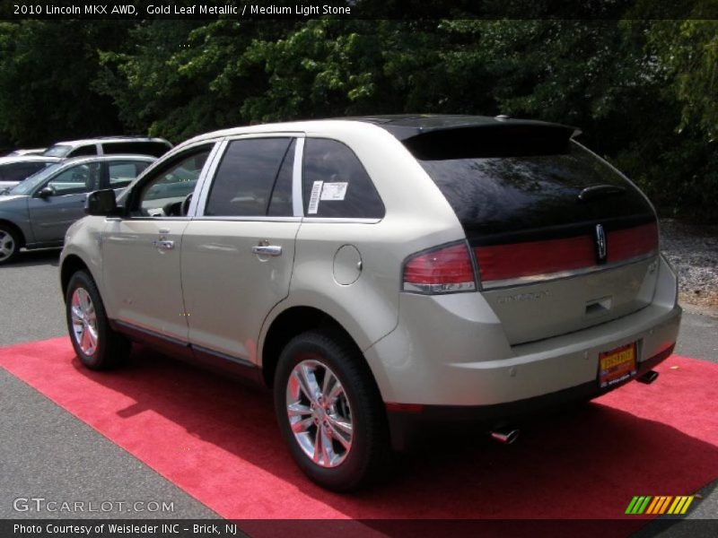 Gold Leaf Metallic / Medium Light Stone 2010 Lincoln MKX AWD