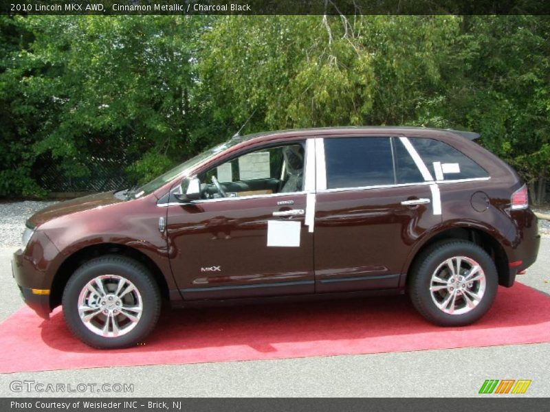 Cinnamon Metallic / Charcoal Black 2010 Lincoln MKX AWD