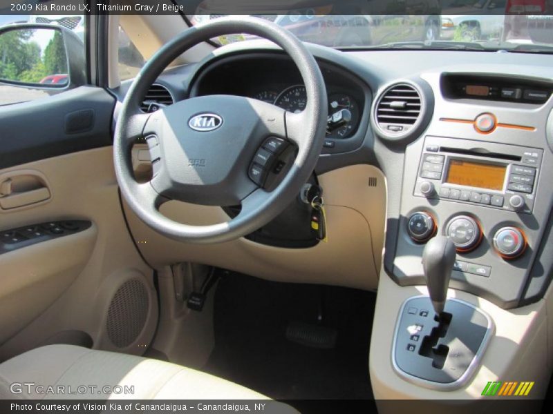 Titanium Gray / Beige 2009 Kia Rondo LX