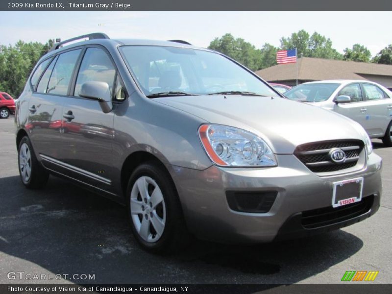 Titanium Gray / Beige 2009 Kia Rondo LX